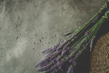 Rustik Koyu Arka Plan lavanta Çiçek Buketi. Davranır Uyku Sorunları.