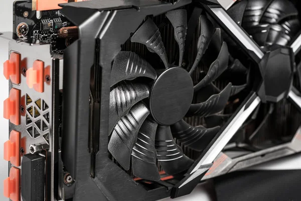 Professionelle PC-Gaming-Grafikkarte gpu aus nächster Nähe — Stockfoto