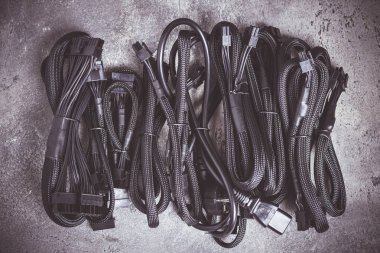 PSU Cables for Computer Power Supply clipart