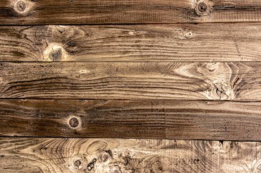 Grunge Duvar Plakalar Arka Plan ve Doku. Vintage Boş Ahşap Kahverengi Yüzey.