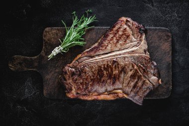 Barbekü Izgara Kuru Yaşlı Beef T-bone Biftek Rustik Kesme Kurulu