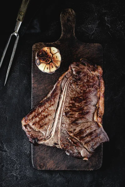 Barbekü Izgara Kuru Yaşlı Beef T-bone Biftek Rustik Kesme Kurulu