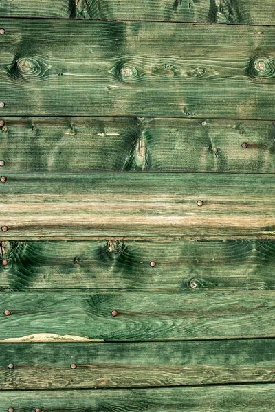 Green Wall Planks Background and Texture. Vintage Empty Green Surface. — Stock Photo, Image