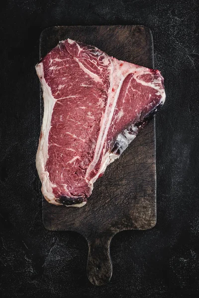 Rustik Mutfak Doğrama Kurulu Premium Kuru Yaşlı Çiğ T-bone Steak