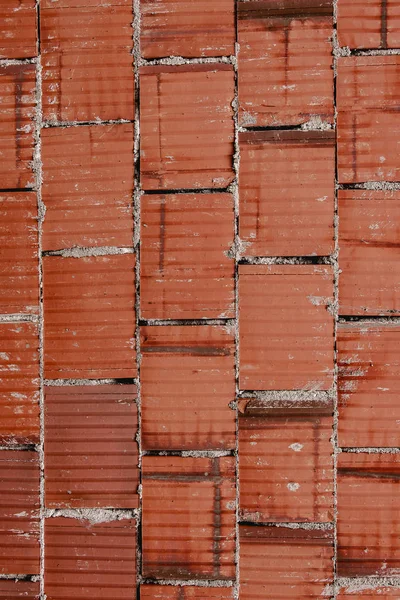 Red Brick Cement Wall Background and Texture. Industry Design. — Stock Photo, Image