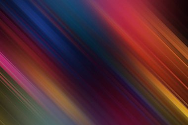 Bu soyut resim, dinamik ve modern bir kompozisyon oluşturarak, canlı renklerin çapraz çizgilerini içerir. Bulanık etki tasarıma bir hareket ve enerji hissi ekler.