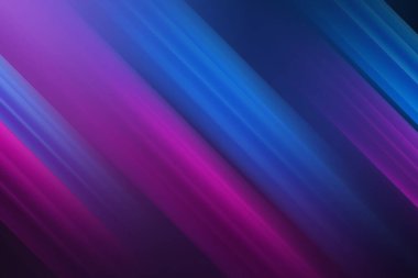 Mavi ve mor köşegen çizgileri olan canlı, soyut bir arkaplan dinamik bir hareket ve modern bir tarz yaratıyor. Renk katmak için mükemmel.