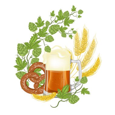 Oktoberfest bira Festivali. Resimde veya poster bayram için.