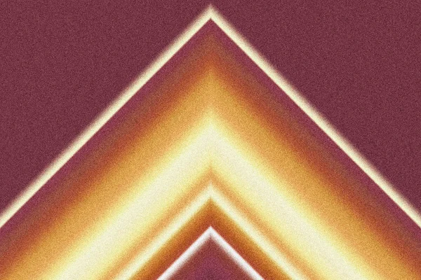 Simetrik, soyut bir tasarım. Keskin, parıldayan geometrik çizgiler ve dokulu, kumlu örtülü sıcak, ateşli bir gradyan..