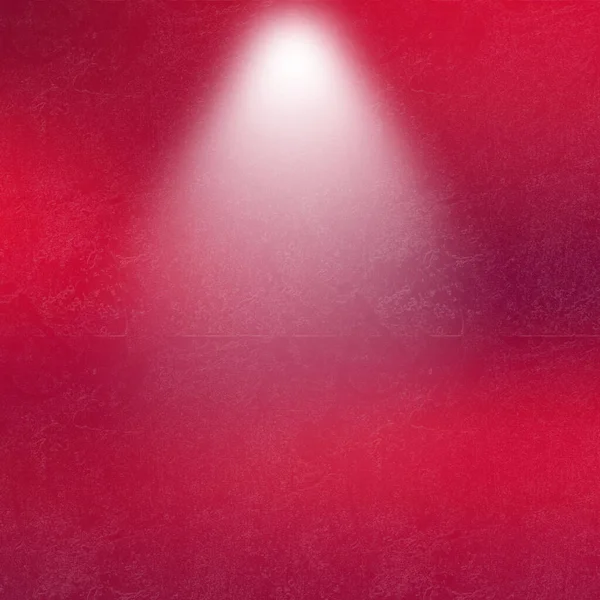 Tek bir parlak spot ışığı aşağıya doğru parlıyor, desenli, koyu kırmızı arka plan üzerinde değişken bir etki yaratıyor..