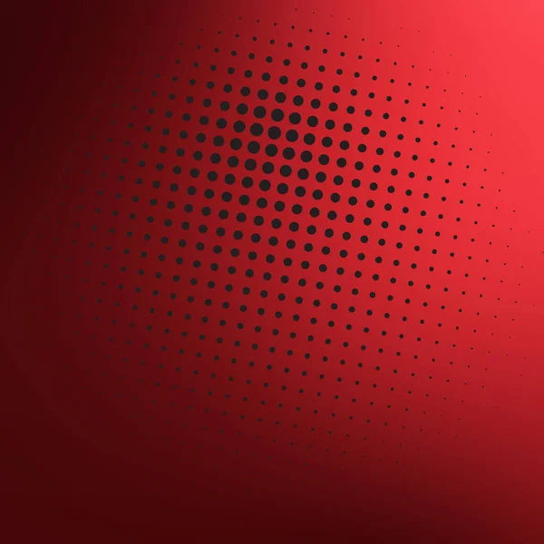 Küçük noktalardan oluşan dairesel, dokulu desenli koyu kırmızı bir arka plan ince bir görsel etki yaratıyor..