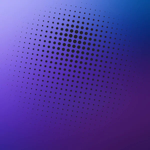 İnce bir yarım tonlu nokta deseni olan mor ve mavi renklerin gradyanı desenli, soyut bir arkaplan yaratır..
