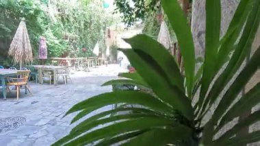 İspanya 22 Ağustos 2025: Jerez şehir merkezinin parlak sokak seviyesi ve mimari manzarası, tarihi plazalar, beyazlatılmış cepheler, Mağripli Alcazar duvarları, süslü balkonlar ve canlı kent manzaraları. Jerez de la Frontera