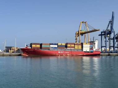 Spain: Bustling Port of Cdiz harbor with moored boats, cruise ships, ferries, and expansive Atlantic sea views under clear summer skies.