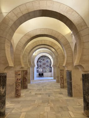 Spain: Historic Castillo de San Marcos in El Puerto de Santa Mara, a 13th-century fortress with Gothic towers and wine cellar, under summer light.