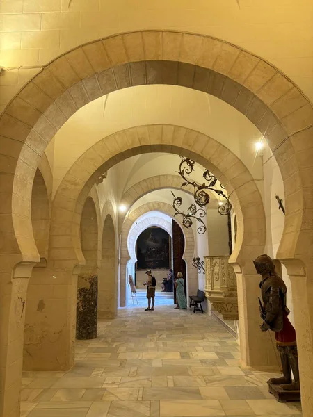 Spain: Historic Castillo de San Marcos in El Puerto de Santa Mara, a 13th-century fortress with Gothic towers and wine cellar, under summer light.