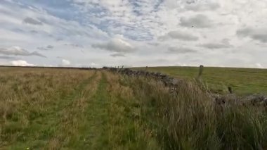 İskoçya 'nın sakin İskoç sınırlarında yürüyüş videoları, yeşil tepelerin üzerinde dönen patikalar, antik kuru taş duvarlar, çiçek açan fundalıklar, otlayan hayvanlar ve ılık ışık altında gezen Güney Uplantlarının manzaraları..