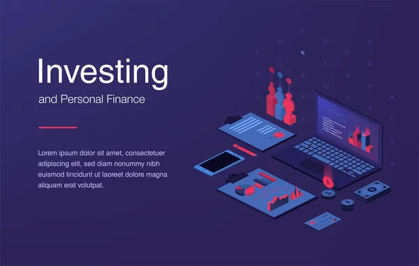 Finans teknolojileri izometrik düzeni ile blockchain banka kartı nakit para kişisel erişim Dekoratif simgeler vektör çizim