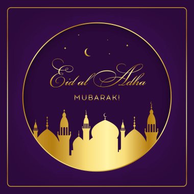 Eid al-Adha, Eid ul-Adha mubarak. Kurban Bayrami, Kurban Bajram muslim festival of sacrifice. Vector EPS 10. clipart