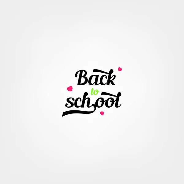 Welcome Back School Label School Background Back School Sale Tag — Stock Vector