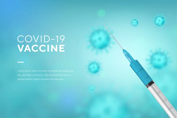 Concepts réalistes de bannière d'illustration pour le vaccin covide, le vaccin universel contre la grippe, le virus de la grippe Haemophilus, la vaccination et l'éradication de la poliomyélite, le vaccin oral contre la poliomyélite OPV . — Image vectorielle