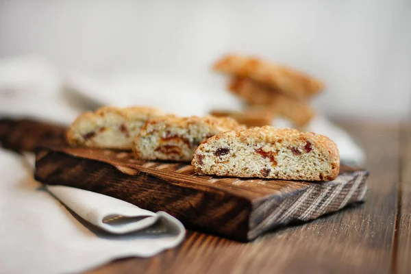 Knusprige Traditionelle Leckere Italienische Kekse — Stockfoto