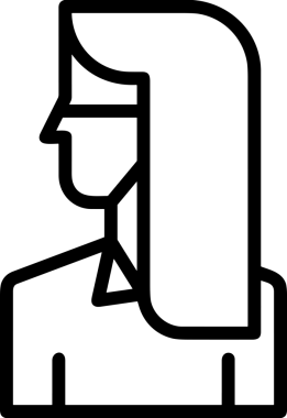 Black and white face mask icon symbol vector illustration in minimal simple style graphic design element for modern artwork clean outline sketch flat pictogram abstract template contour editable isolated digital png format for web ui