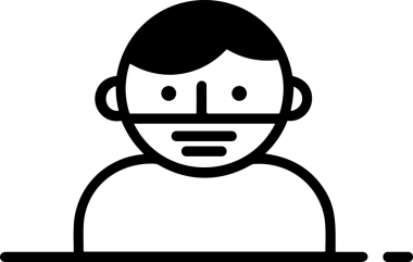 Black and white face mask icon symbol vector illustration in minimal simple style graphic design element for modern artwork clean outline sketch flat pictogram abstract template contour editable isolated digital png format for web ui