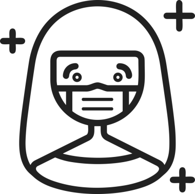 Black and white face mask icon symbol vector illustration in minimal simple style graphic design element for modern artwork clean outline sketch flat pictogram abstract template contour editable isolated digital png format for web ui