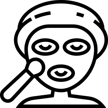 Black and white face mask icon symbol vector illustration in minimal simple style graphic design element for modern artwork clean outline sketch flat pictogram abstract template contour editable isolated digital png format for web ui