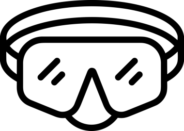 Black and white face mask icon symbol vector illustration in minimal simple style graphic design element for modern artwork clean outline sketch flat pictogram abstract template contour editable isolated digital png format for web ui