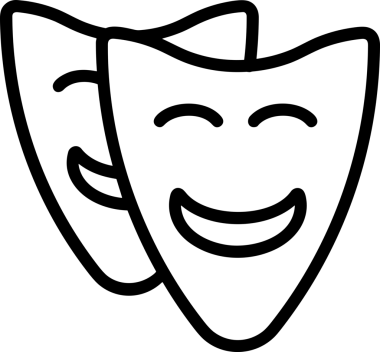 Black and white face mask icon symbol vector illustration in minimal simple style graphic design element for modern artwork clean outline sketch flat pictogram abstract template contour editable isolated digital png format for web ui