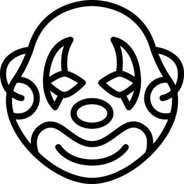 Black and white face mask icon symbol vector illustration in minimal simple style graphic design element for modern artwork clean outline sketch flat pictogram abstract template contour editable isolated digital png format for web ui