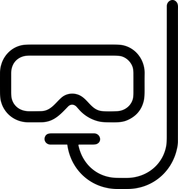 Black and white face mask icon symbol vector illustration in minimal simple style graphic design element for modern artwork clean outline sketch flat pictogram abstract template contour editable isolated digital png format for web ui