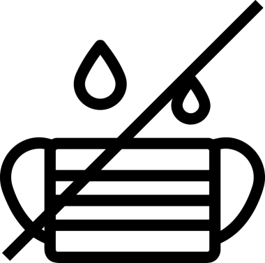 Black and white face mask icon symbol vector illustration in minimal simple style graphic design element for modern artwork clean outline sketch flat pictogram abstract template contour editable isolated digital png format for web ui