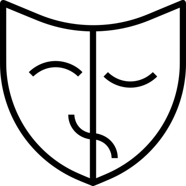 Black and white face mask icon symbol vector illustration in minimal simple style graphic design element for modern artwork clean outline sketch flat pictogram abstract template contour editable isolated digital png format for web ui