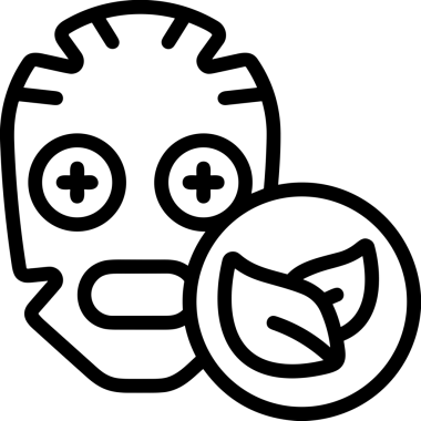 Black and white face mask icon symbol vector illustration in minimal simple style graphic design element for modern artwork clean outline sketch flat pictogram abstract template contour editable isolated digital png format for web ui