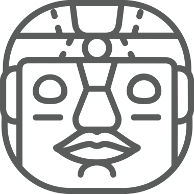 Black and white face mask icon symbol vector illustration in minimal simple style graphic design element for modern artwork clean outline sketch flat pictogram abstract template contour editable isolated digital png format for web ui