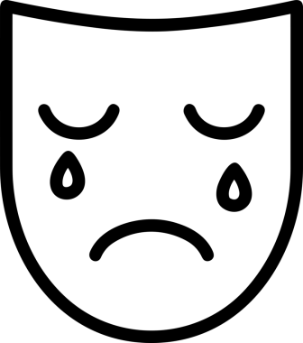 Black and white face mask icon symbol vector illustration in minimal simple style graphic design element for modern artwork clean outline sketch flat pictogram abstract template contour editable isolated digital png format for web ui