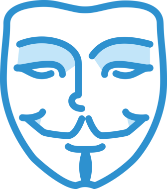 Black and white face mask icon symbol vector illustration in minimal simple style graphic design element for modern artwork clean outline sketch flat pictogram abstract template contour editable isolated digital png format for web ui