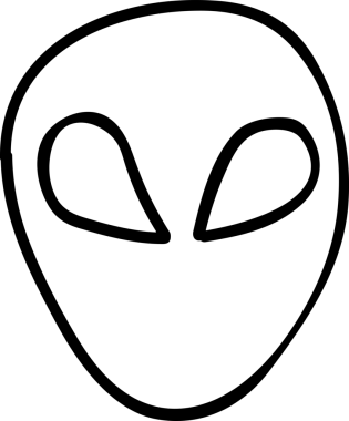 Black and white face mask icon symbol vector illustration in minimal simple style graphic design element for modern artwork clean outline sketch flat pictogram abstract template contour editable isolated digital png format for web ui