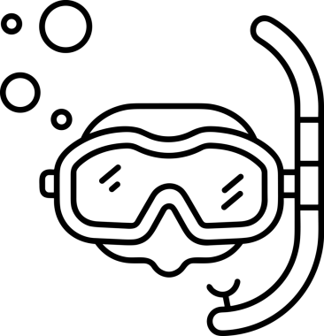 Black and white face mask icon symbol vector illustration in minimal simple style graphic design element for modern artwork clean outline sketch flat pictogram abstract template contour editable isolated digital png format for web ui