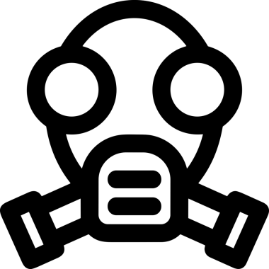 Black and white face mask icon symbol vector illustration in minimal simple style graphic design element for modern artwork clean outline sketch flat pictogram abstract template contour editable isolated digital png format for web ui