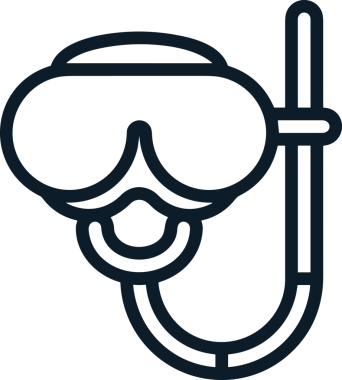 Black and white face mask icon symbol vector illustration in minimal simple style graphic design element for modern artwork clean outline sketch flat pictogram abstract template contour editable isolated digital png format for web ui