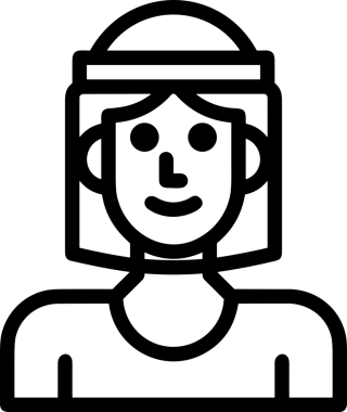 Black and white face mask icon symbol vector illustration in minimal simple style graphic design element for modern artwork clean outline sketch flat pictogram abstract template contour editable isolated digital png format for web ui