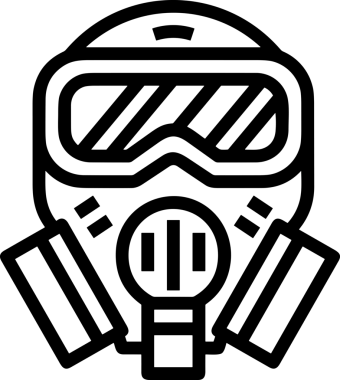 Black and white face mask icon symbol vector illustration in minimal simple style graphic design element for modern artwork clean outline sketch flat pictogram abstract template contour editable isolated digital png format for web ui