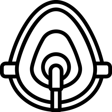 Black and white face mask icon symbol vector illustration in minimal simple style graphic design element for modern artwork clean outline sketch flat pictogram abstract template contour editable isolated digital png format for web ui