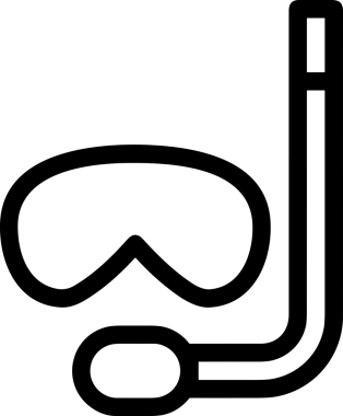 Black and white face mask icon symbol vector illustration in minimal simple style graphic design element for modern artwork clean outline sketch flat pictogram abstract template contour editable isolated digital png format for web ui