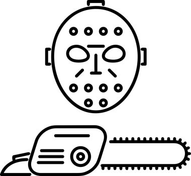 Black and white face mask icon symbol vector illustration in minimal simple style graphic design element for modern artwork clean outline sketch flat pictogram abstract template contour editable isolated digital png format for web ui