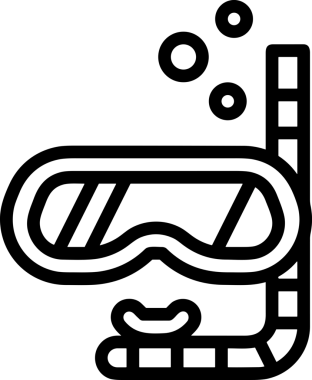 Black and white face mask icon symbol vector illustration in minimal simple style graphic design element for modern artwork clean outline sketch flat pictogram abstract template contour editable isolated digital png format for web ui